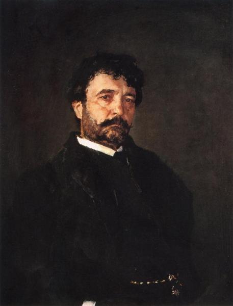 Portrait Of The Singer Angelo Mazini by Valentin Serov