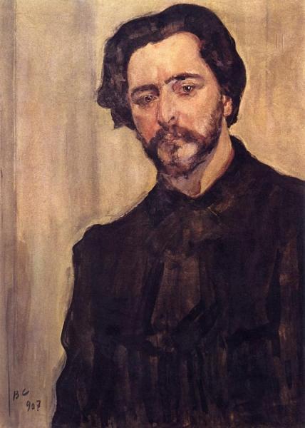 Portrait Of The Writer Leonid Andreev by Valentin Serov Oil Painting Reproductions