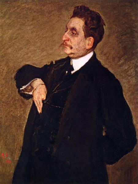 Portrait Of Vladimir Osipovich by Valentin Serov