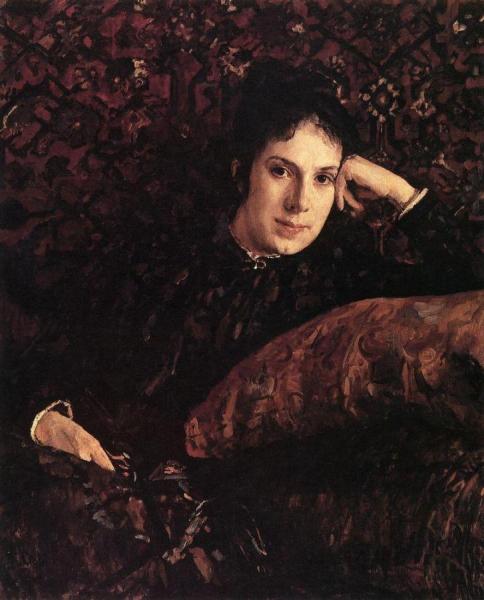 Portrait Of Yekaterina Chokolova by Valentin Serov