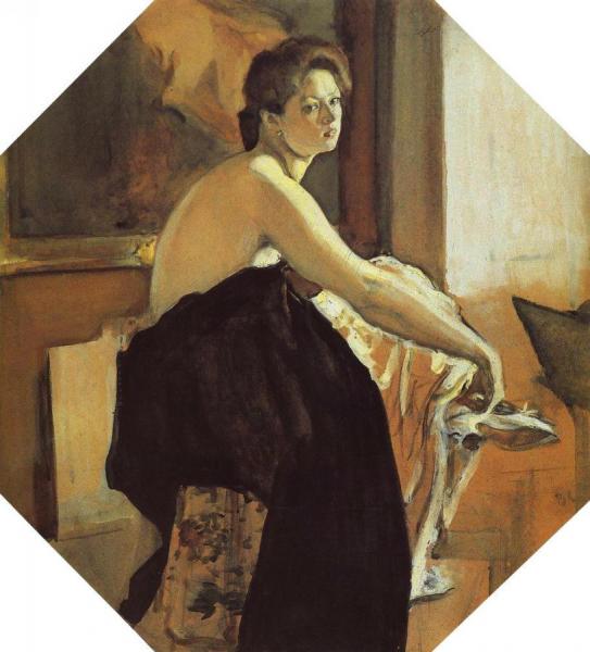 Valentin Serov Portrait Of Yelena Oliv