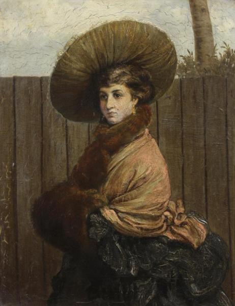 Valentin Walter Bromley A Portrait Of A Lady