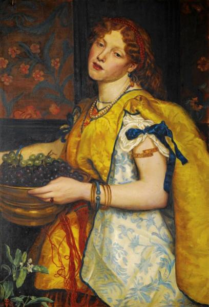 A Girl Carrying Grapes (formerly Known As Salome) by Valentine Cameron Prinsep