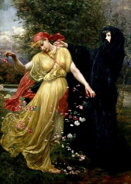 At The First Touch Of Winter, Summer Fades Away by Valentine Cameron Prinsep