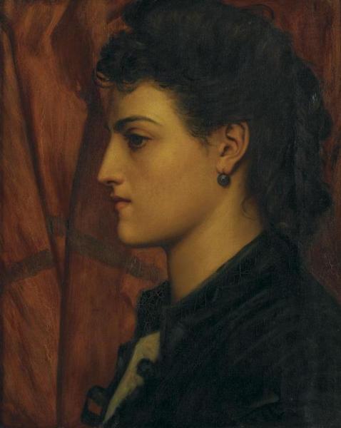 Head Of An Italian Girl by Valentine Cameron Prinsep
