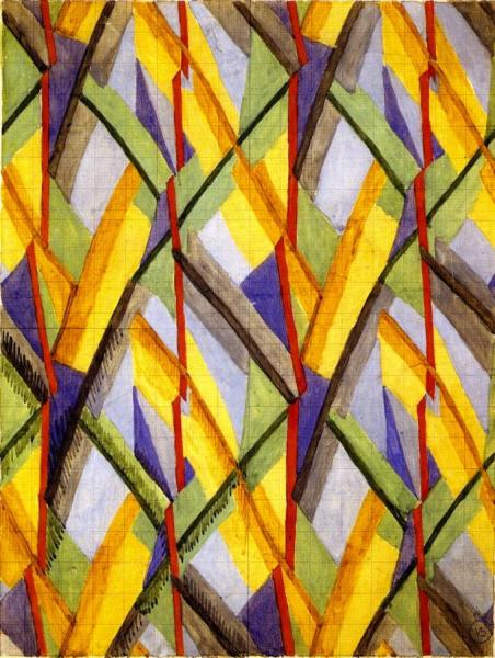 Design For Omega Fabric by Vanessa Bell Oil Painting Reproductions