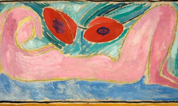 Vanessa Bell Nude With Poppies