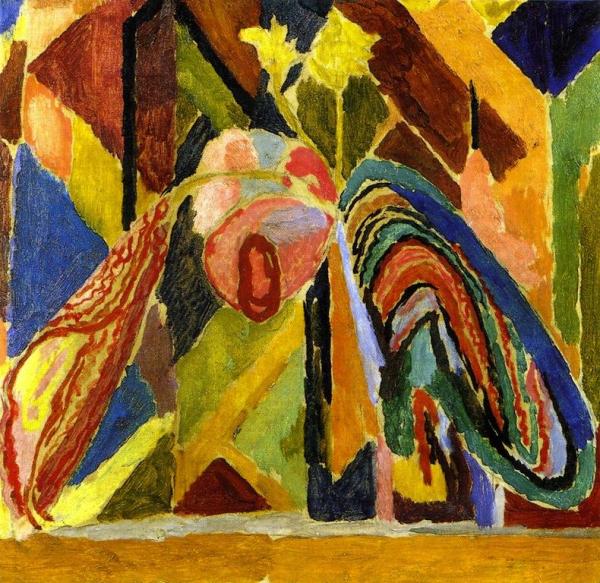 Vanessa Bell Omega Paper Flowers In Bottle