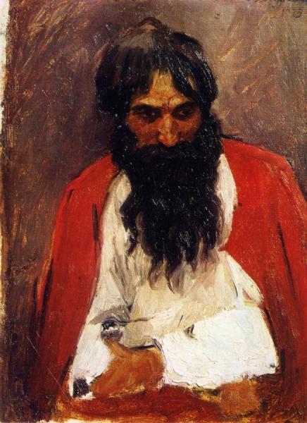 A Black Bearded Strelets by Vasili Ivanovich Surikov