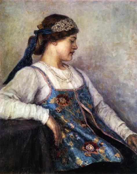 M. Matveyeva by Vasili Ivanovich Surikov