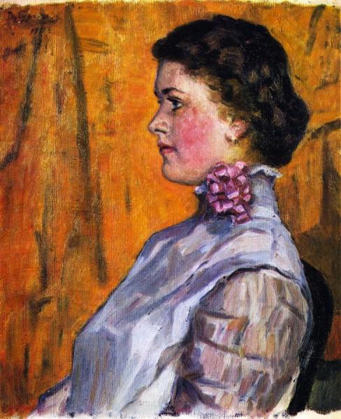 Portrait Of A Girl by Vasili Ivanovich Surikov