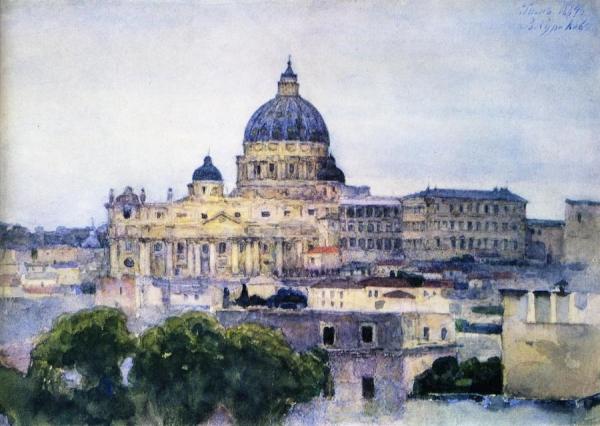 St. Peter's In Rome by Vasili Ivanovich Surikov