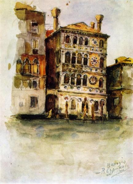 Venice. Palazzo On The Canale Grande by Vasili Ivanovich Surikov
