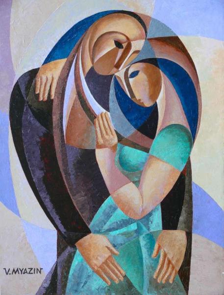 Love by Vasily Myazin Oil Painting Reproductions
