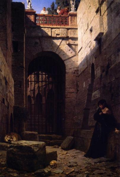 Caesar's Entertainment by Vasily Polenov Oil Painting Reproductions