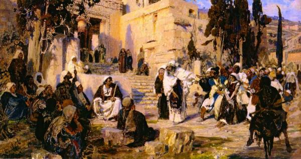 Christ And The Sinner by Vasily Polenov