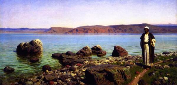 On The Sea Of Tiberias (galilee) by Vasily Polenov Oil Painting Reproductions