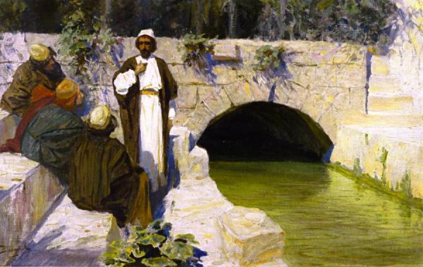 What People Think About Me by Vasily Polenov Oil Painting Reproductions