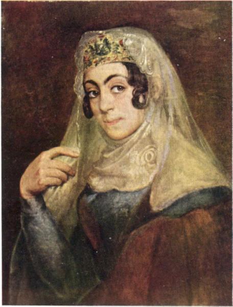 A Portrait Of A Georgian Woman by Vasily Tropinin