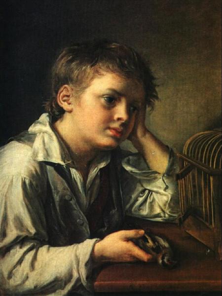 Boy With A Dead Goldfinch by Vasily Tropinin
