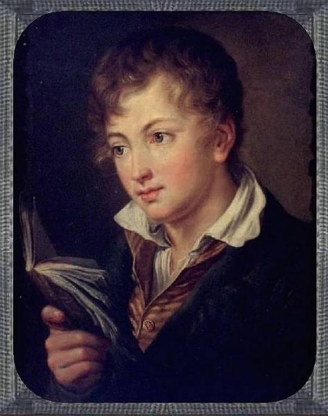 Boy With Book by Vasily Tropinin