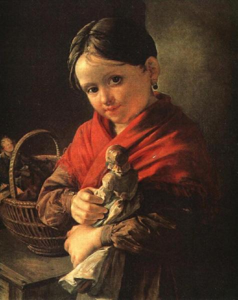 Vasily Tropinin Girl With A Doll