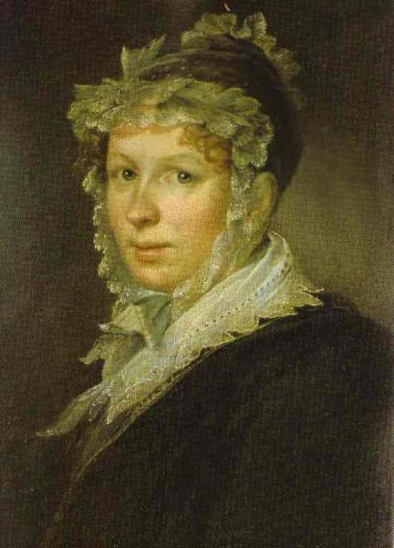 Portrait Of Anna Tropinina by Vasily Tropinin