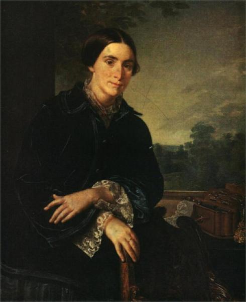 Portrait Of E.a. Selivanovskaya by Vasily Tropinin