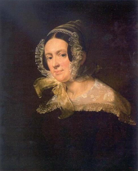 Portrait Of E.v. Kireyevskaya by Vasily Tropinin