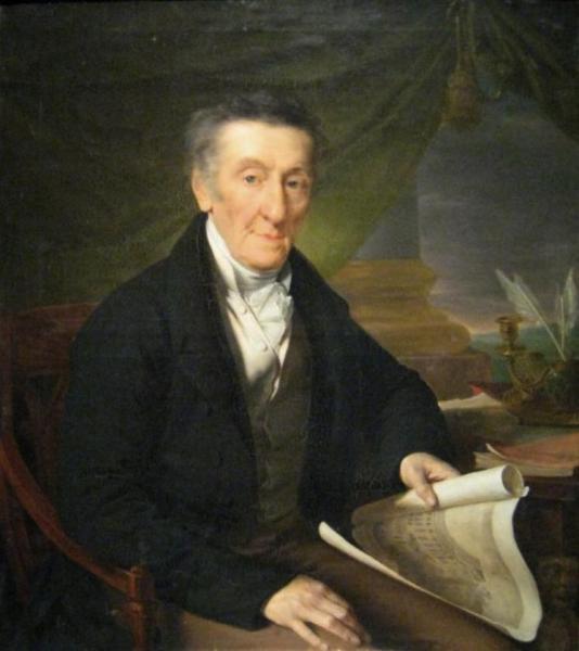 Portrait Of Ekim Lazarev by Vasily Tropinin