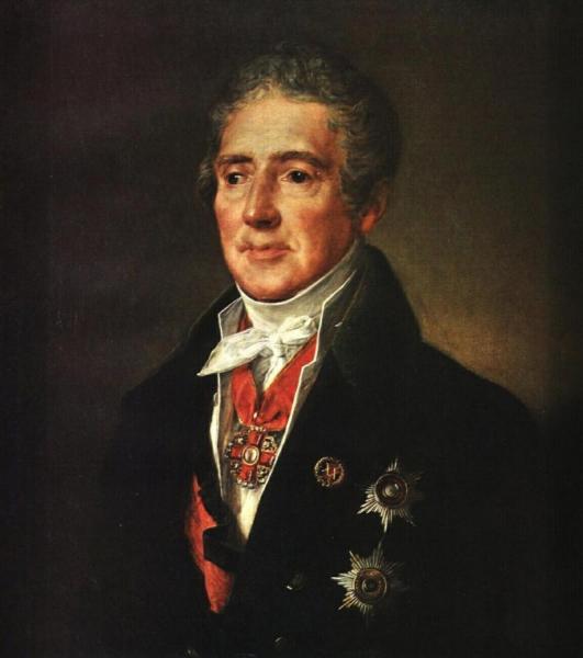 Portrait Of I. I. Dmitriyev by Vasily Tropinin