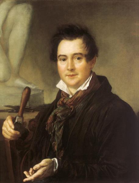 Portrait Of Ivan Vitali by Vasily Tropinin