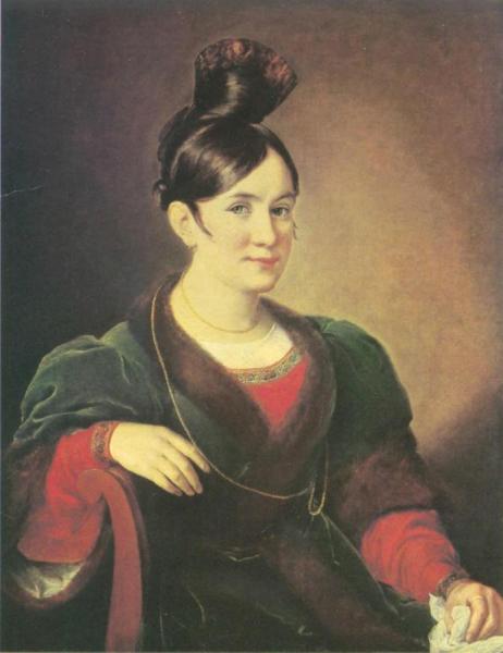 Portrait Of Kiseleva by Vasily Tropinin