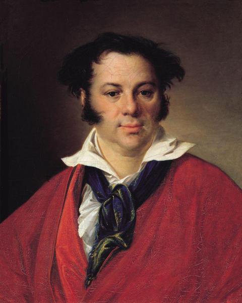Portrait Of Konstantin Ravich by Vasily Tropinin