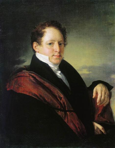 Portrait Of Sergei Nechaev by Vasily Tropinin