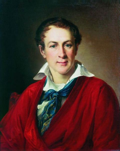 Portrait Of Vladimir Davydov by Vasily Tropinin