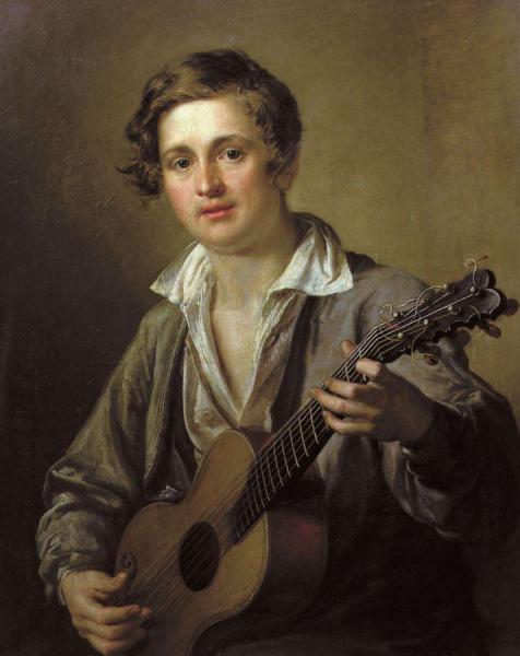 The Guitar Player by Vasily Tropinin