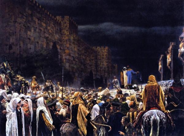 Crucifixion By The Romans by Vasily Vasilevich Vereshchagin