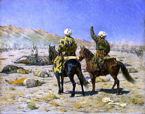 Negotiators, 'give Up!' 'go To The Devil' by Vasily Vasilevich Vereshchagin