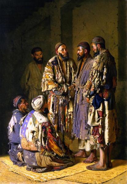 Politicians In An Opium Den by Vasily Vasilevich Vereshchagin Oil Painting Reproductions