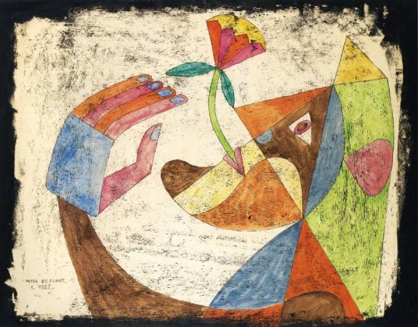 Woman And Flower by Victor Brauner