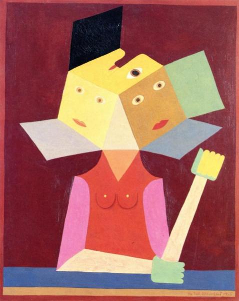 Woman Looking In The Distance by Victor Brauner Oil Painting Reproductions