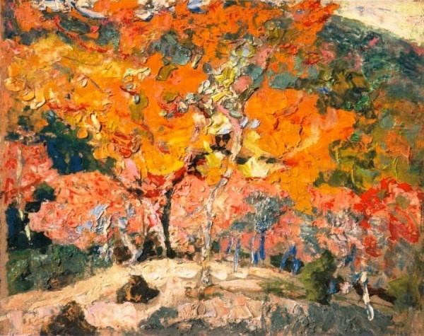 Autumn In Crouzols by Victor Charreton