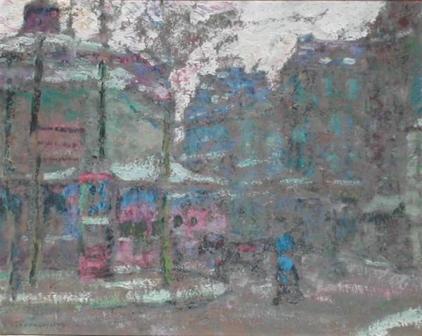 Le Cirque Médrano, Paris Sous La Neige by Victor Charreton