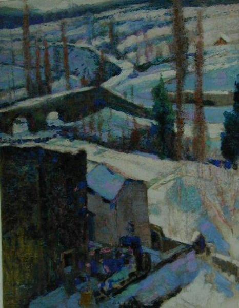 Neige à Saint Amand by Victor Charreton