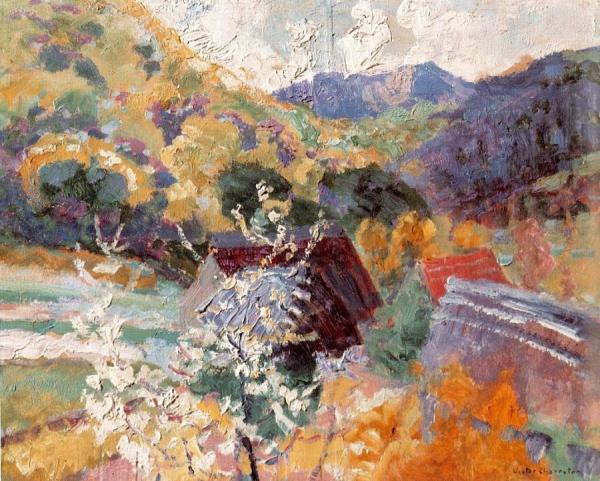 Vallon Au Printemps by Victor Charreton Oil Painting Reproductions