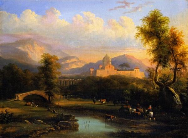 Mountain Landscape by Victor Degrailly