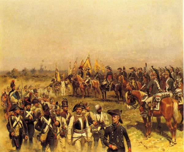 Napoleon Commanding A View Of The Prisoners by Victor Dubreuil