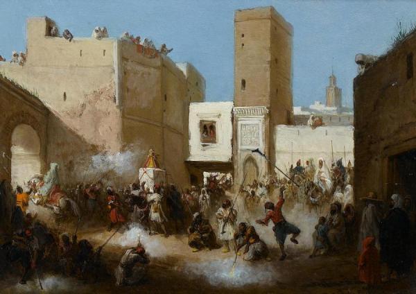 Wedding Procession, Fez by Victor Eeckhout