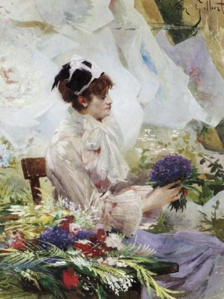 Flower Seller by Victor Gabriel Gilbert